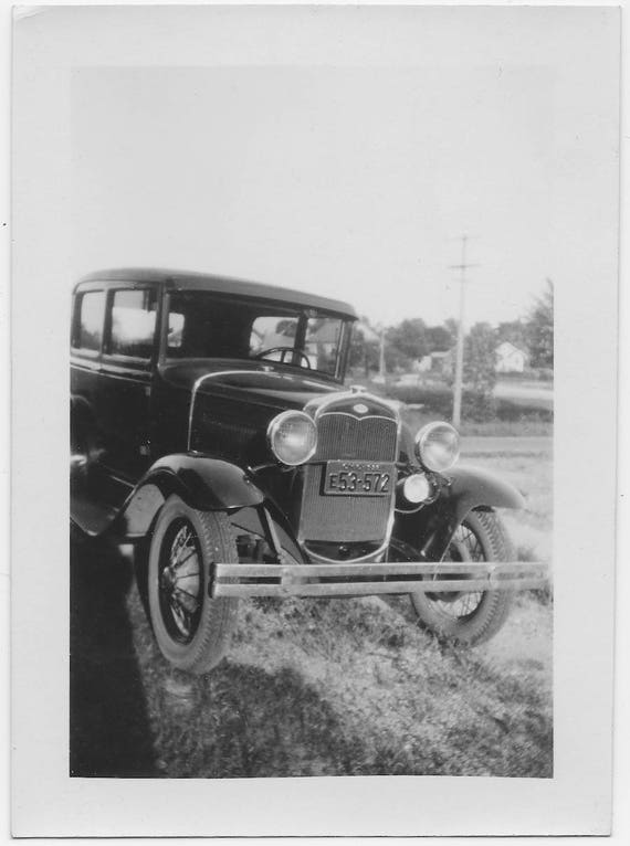 Old Photo Car Ohio License Plate 1930s Photograph Snapshot | Etsy