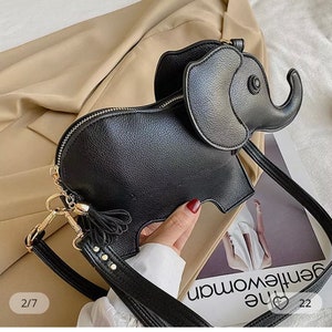 Jk Personalized Elephant Print Pattern Leather Bag – Jeremyarts