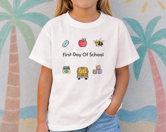 First Day Of School Shirt, Kids Back To School Tee, Preschool Toddler Tee