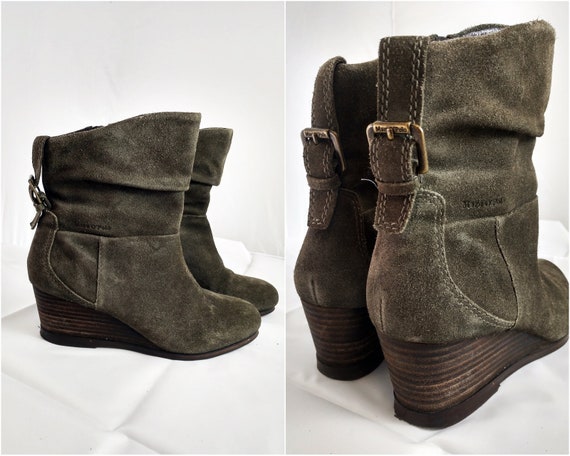 green suede boots women's shoes