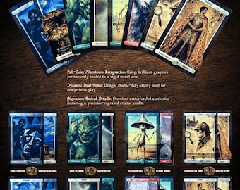 Fichas de Arte MTG | Coleção Commander de Alumínio com Dupla Face