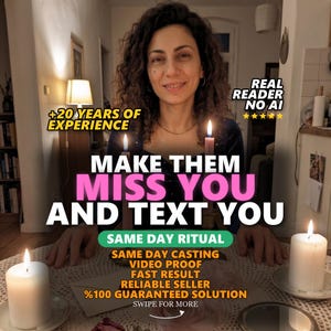 Make Them Miss You and Text You: Obsession Manifestation Ritual, Candle Work for Devotion, Commitment and Coming Back