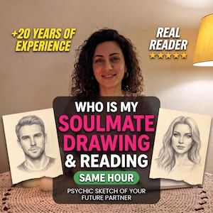 Soulmate Drawing | Who Is My Soulmate? | Psychic Sketch of Your Future Husband or Partner | Soulmate Reading & Drawing | Same Hour
