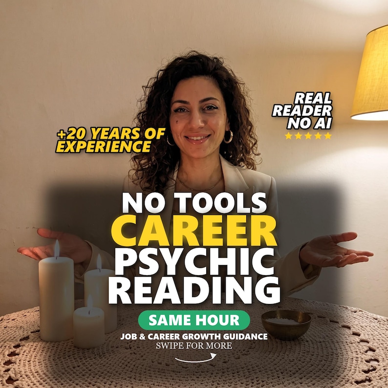 Lectura psíquica de carrera sin herramientas en la misma hora, lectura de carrera precisa, lectura de tarot de carrera, orientación para el crecimiento laboral y profesional. imagen 1