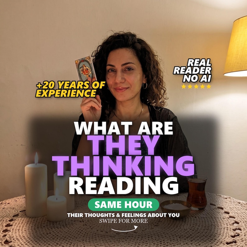 ¿Qué estarán pensando al leer? / Lee sus mentes / Pensamientos y sentimientos sobre ti / Lectura psíquica del amor / Verdad oculta / Misma hora imagen 1