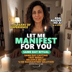 Let Me Manifest For You: Personal Manifestation Ritual, Candle & Energy Work for Love, Money, Success