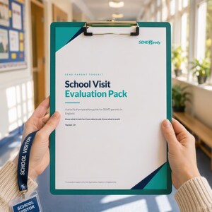 SEND School Visit Checklist & Organiser | EHCP School Choice Toolkit England | Questions, Red Flags, School Comparison Tool | Printable PDF