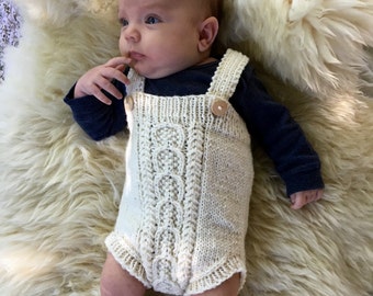 Cabled Romper - PDF Pattern