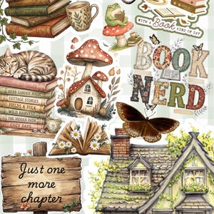 Gezellige, boekachtige cottagecore Kindle-inlegvel | Vintage bloemenprint digitale download |