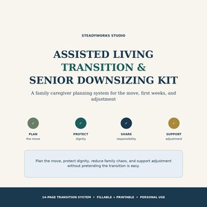 Downsizing an Aging Parent's Home | Senior Downsizing Workbook for Caregivers