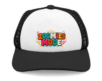 Zoomies Mode Dog Hat | Trucker Foam Cap, Cute Pet Design