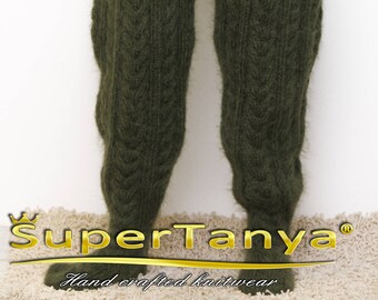 Fluffy green trousers by SuperTanya