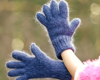 Men's GLOVES RIBBED 100% SHEEP WOOL HOMEMADE Russian craft warm soft Men's GLOVES RIBBED 100% SHEEP WOOL HOMEMADE Russian craft warm soft