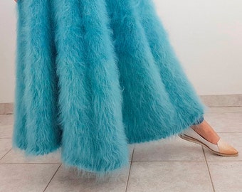 Fluffy long mohair skirt SuperTanya