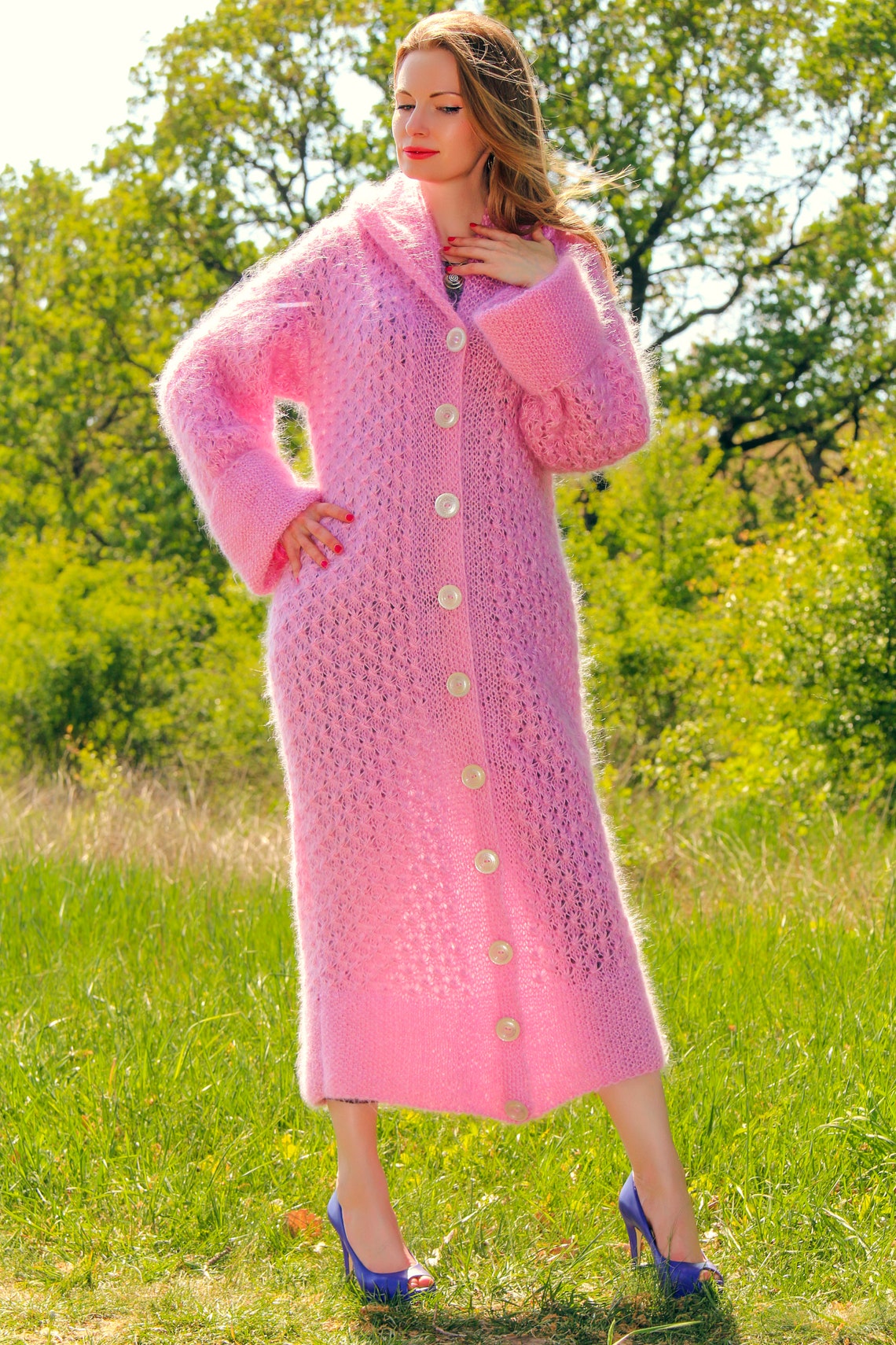 Light Mohair Tie String Cardigan main image 1