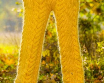 Kabel Strickhose dicke Hose Fuzzy handgestrickte flauschige Leggings von  SuperTanya -  Österreich
