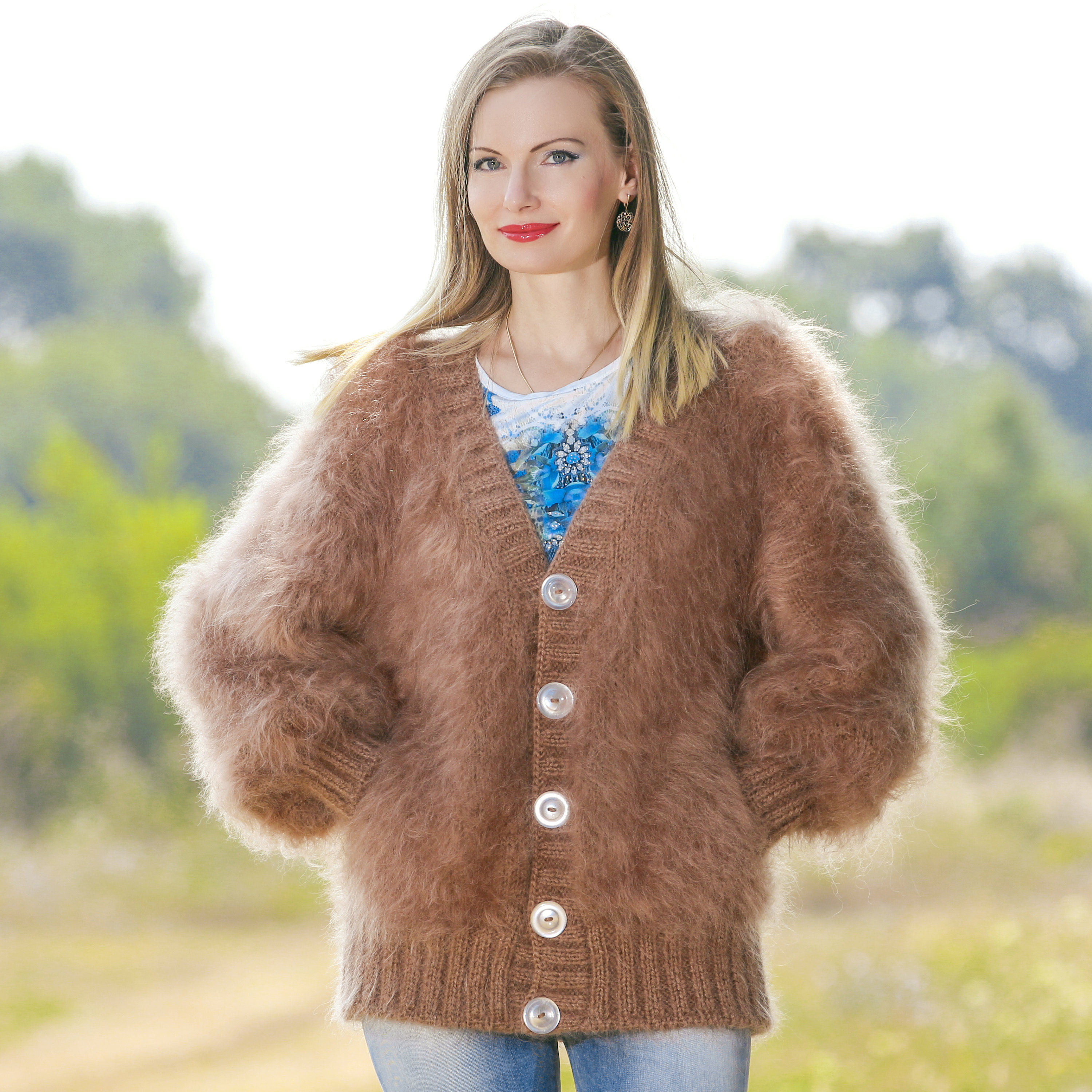 meias mohair cardigan brown モヘヤカーディガン meias mohair cardigan brown モヘヤカーディガン meias mohair