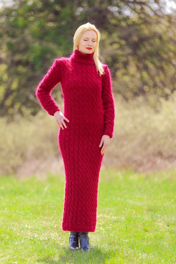 red cable knit dress Baby And Toddler Girls Long Sleeve Cable Knit Sweater Dress - RED