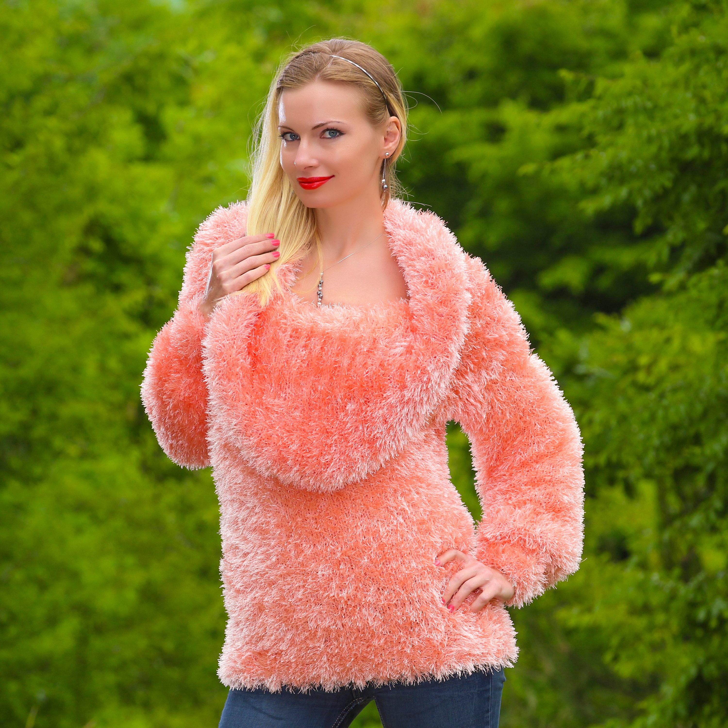 Fuzzy Sweater Fluffy Blouse 