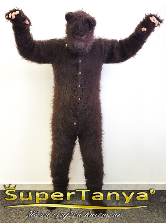 Contratado Betsy Trotwood completar Disfraz de mohair de oso completo tejido a mano disfraz de oso - Etsy España