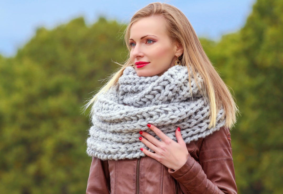 Chunky Handmade Wool Scarf by Supertanya - Ready to Ship - Etsy