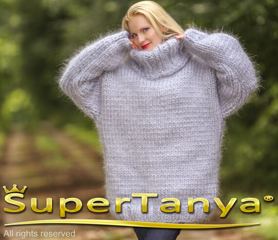 Mega Thick Turtleneck Mohair Sweater 15 