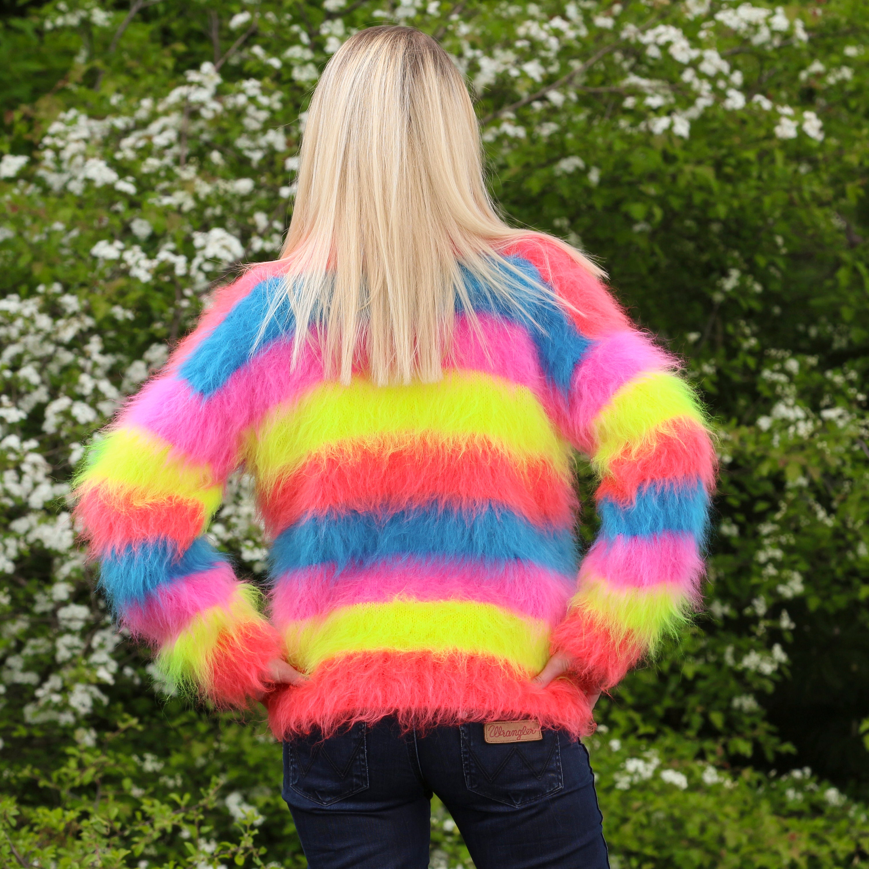 Colorful Pullover Rainbow Sweater 