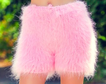 Makeup splatter fuzzy shorts main image 0