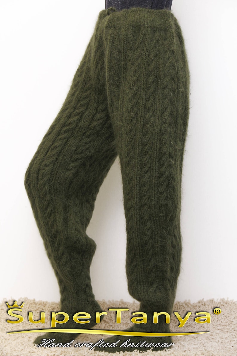 Fluffy Green Trousers by Supertanya Etsy