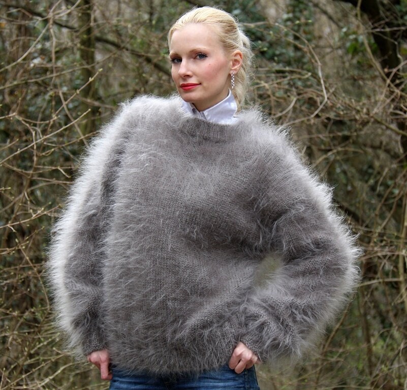 Studio Anneloes Pullover Lisette Furry Pullover Licht Blauw