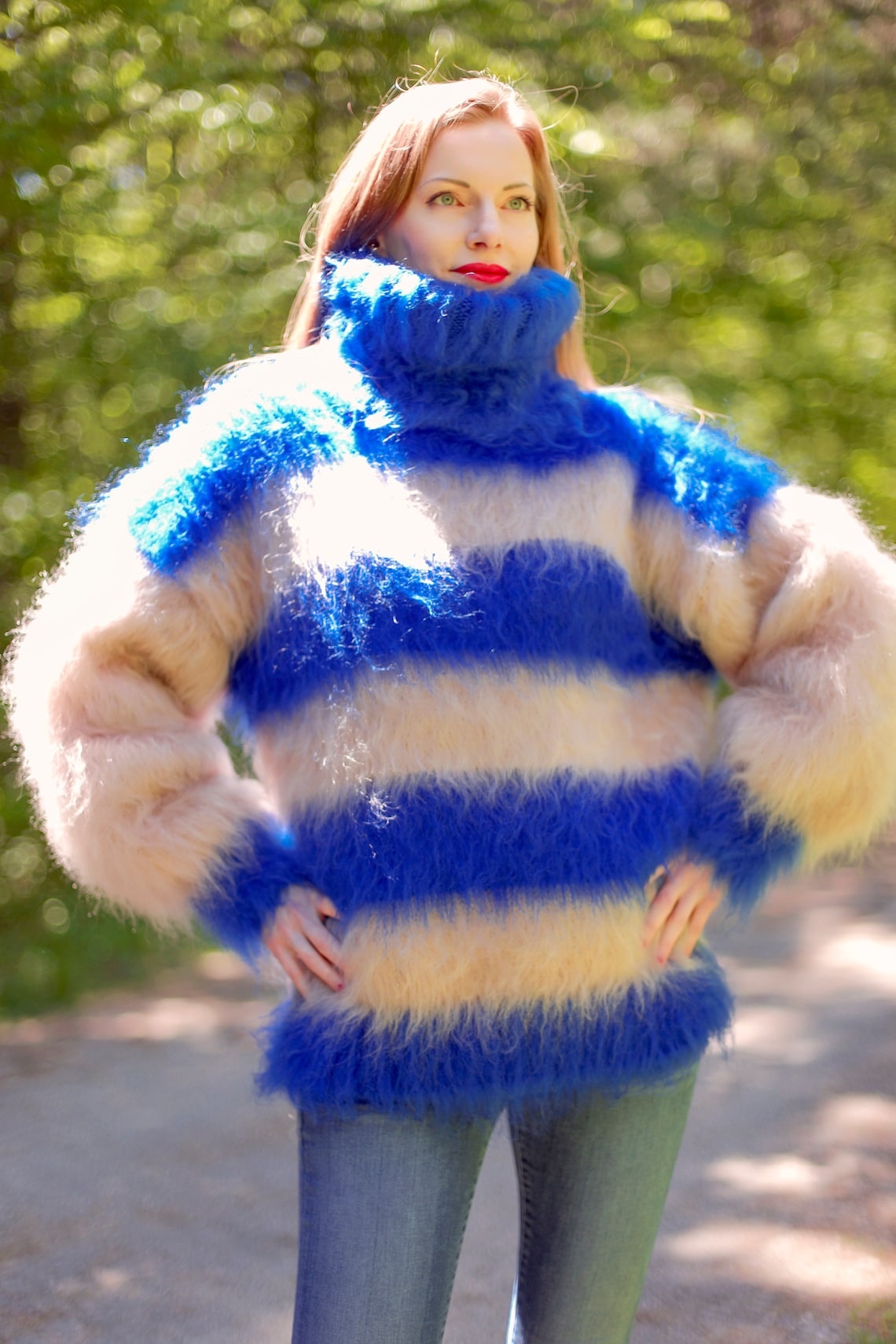 fuzzy mohair sweater