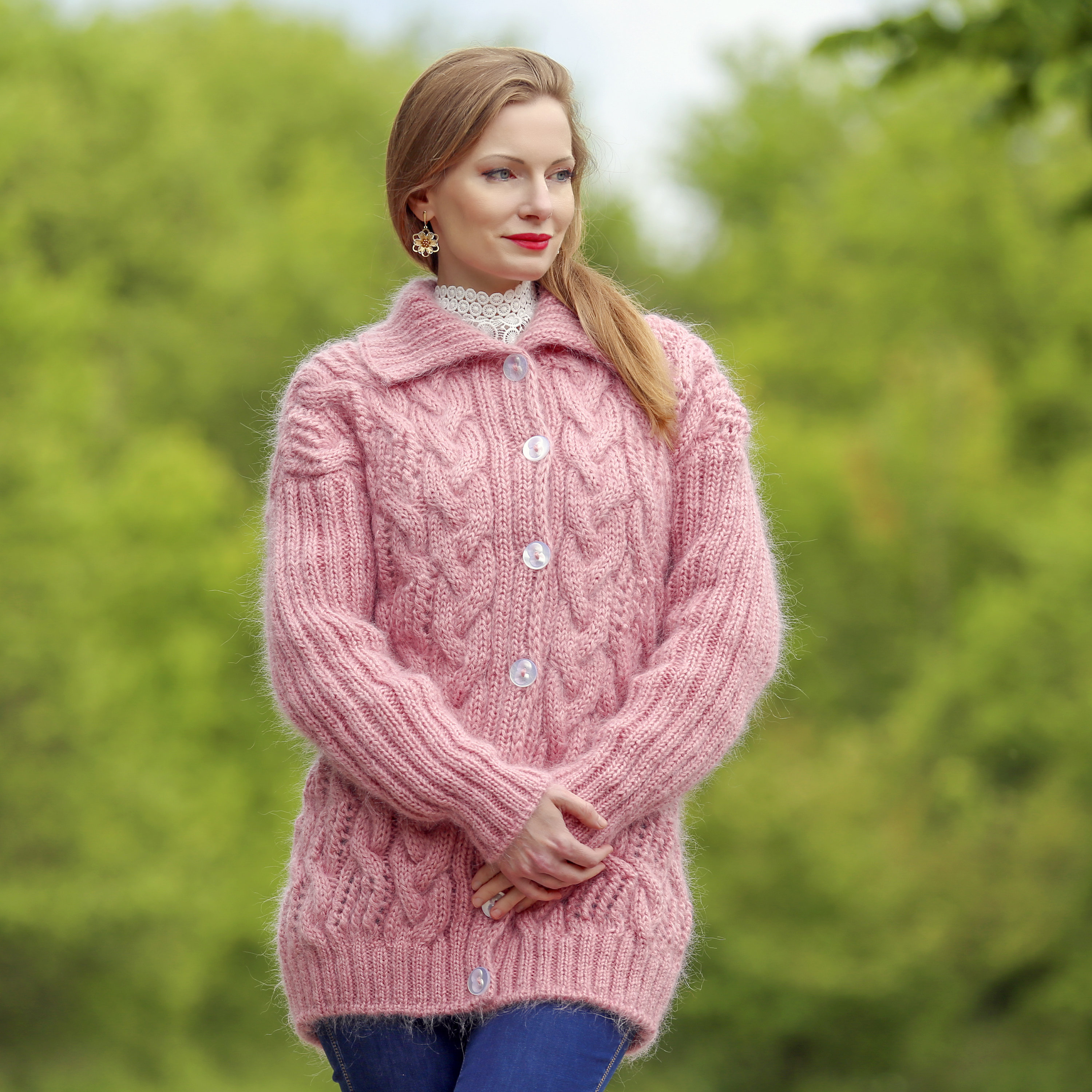 Suzu×CLANE MOHAIR LOOSE KNIT CARDIGAN Suzu*CLANE MOHAIR LOOSE KNIT CARDIGAN