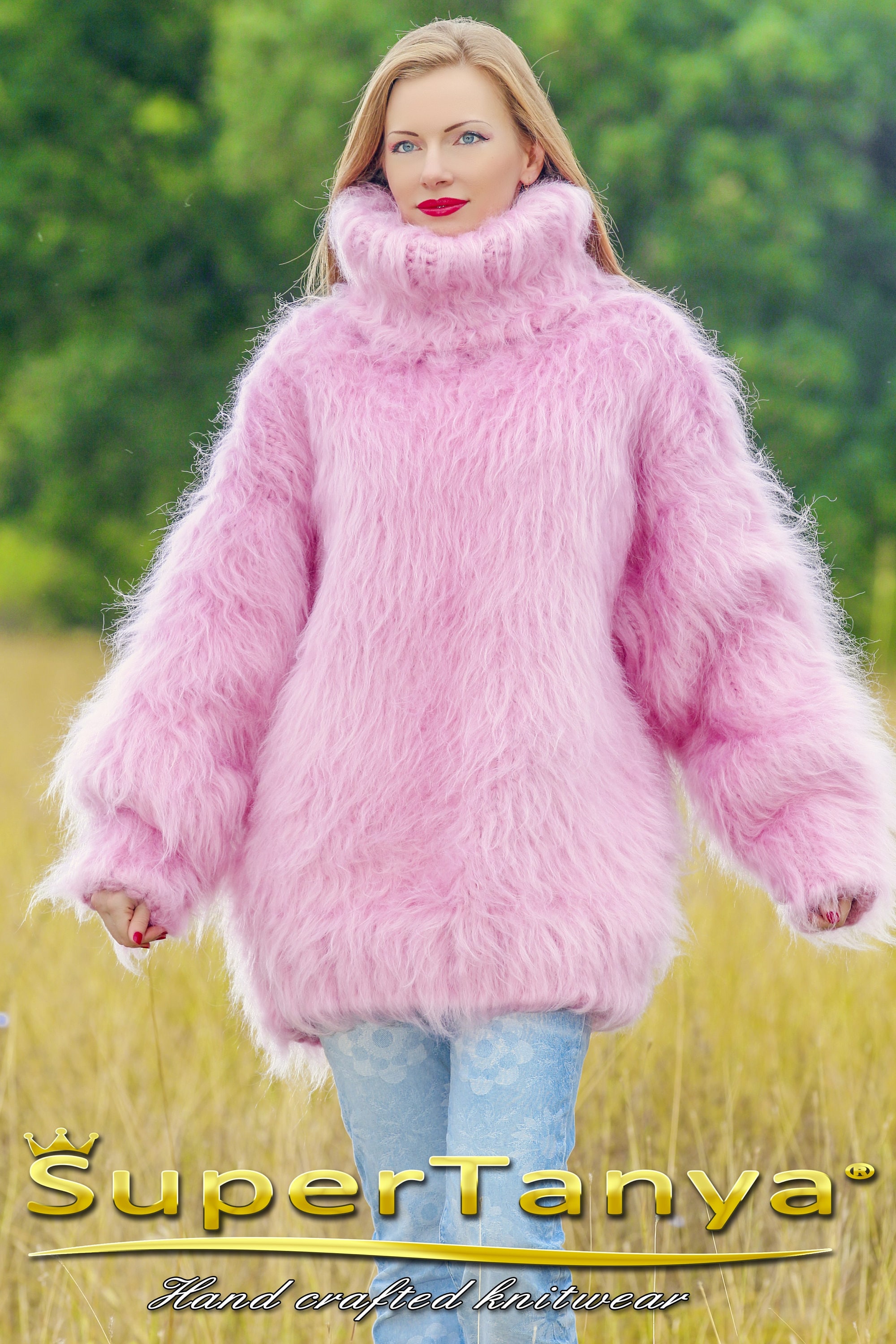 Fuzzy Pink Mohair Sweater by Supertanya Etsy Canada