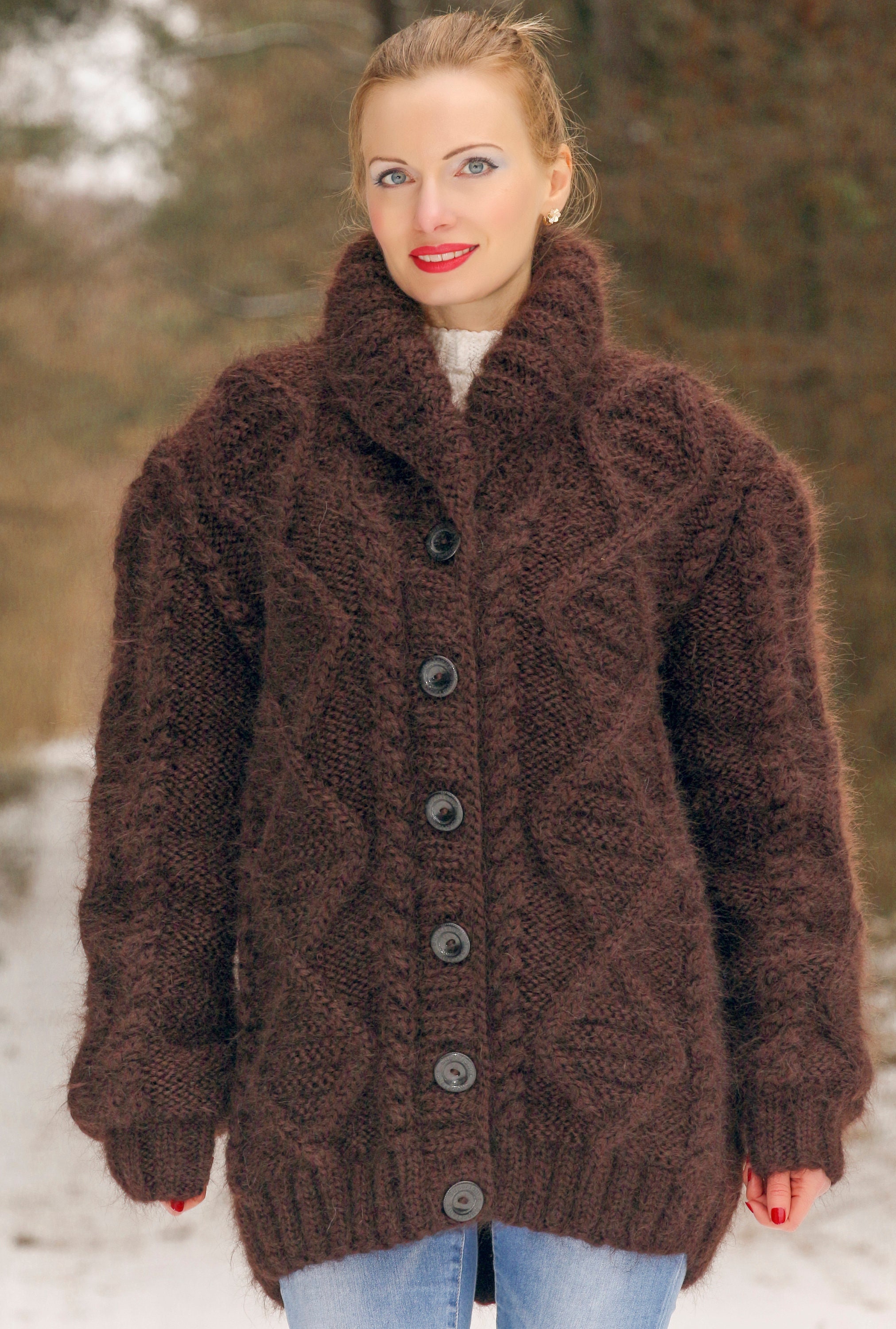 Teddy Fleecejacke Damen Oversize - Warme Plüschjacke In Beige