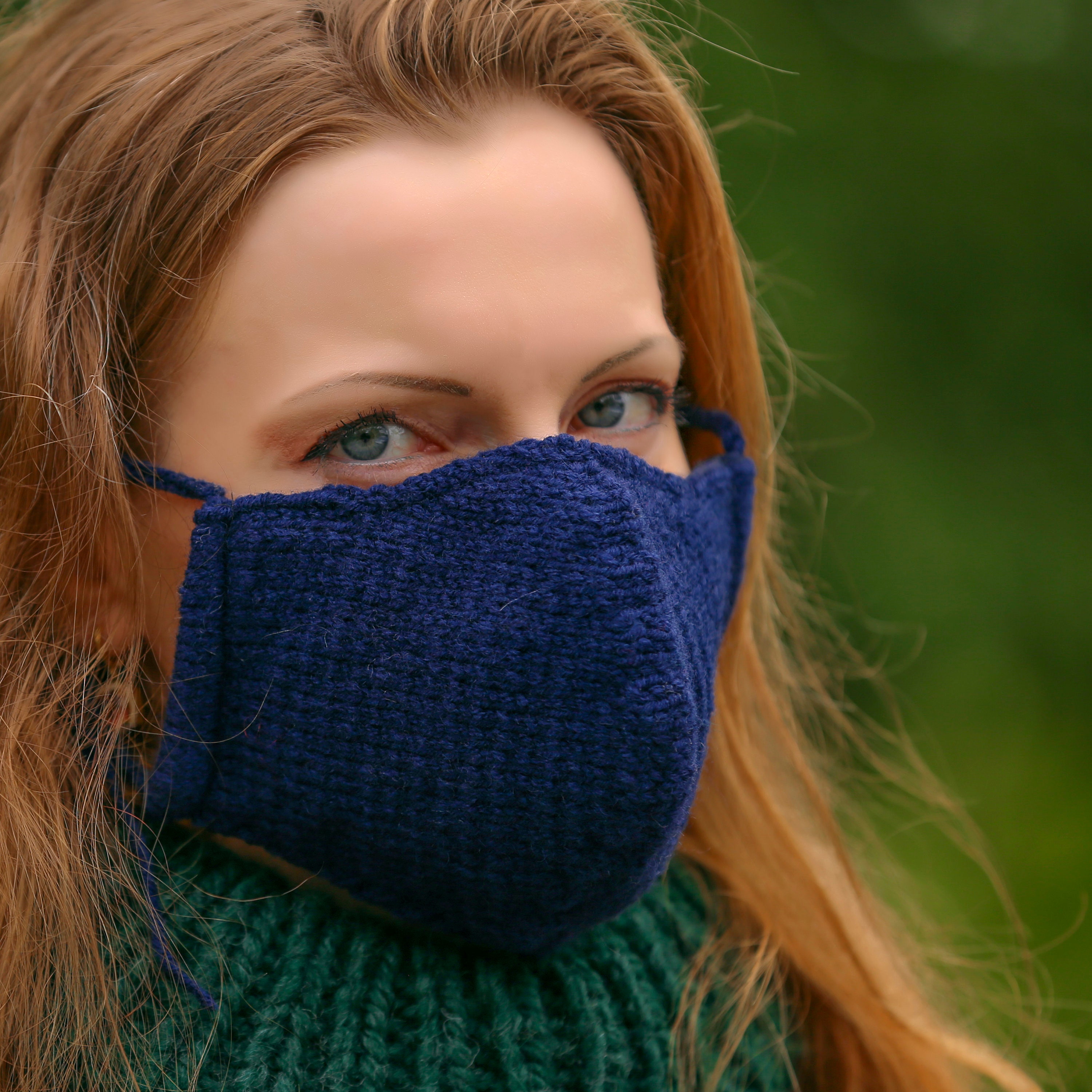 Wool Face Mask With Satin Lining Adjustable Facemask Reusable Etsy UK