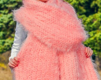 epine ♡Éé mohair fringe muffler pink ♡Éé mohair fringe muffler （3color） | épine