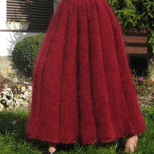 Long thick mohair skirt SuperTanya, made to order