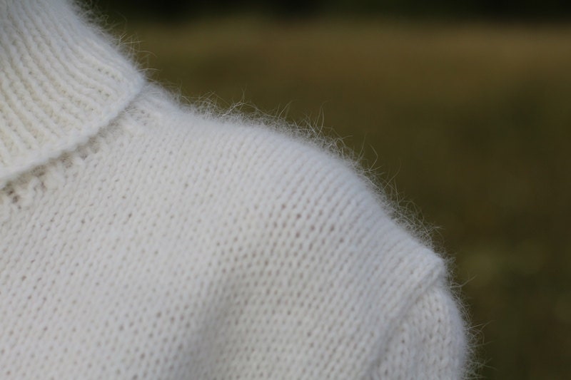 【HUECLOSET】Wings angora knit ニット R4320 Hats Cap Knitting Machine for Angora Lambswool Wool Fiber