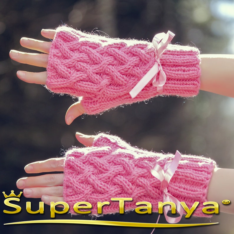 Cute Hand Knitted Gloves Mittens by Supertanya Etsy