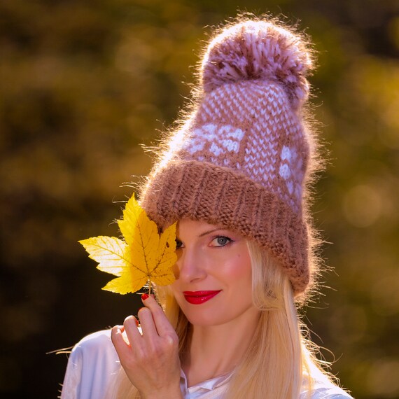 Bonnet BLANC BONNET Collector bleu  Bonnets tricotés Français pompon ski