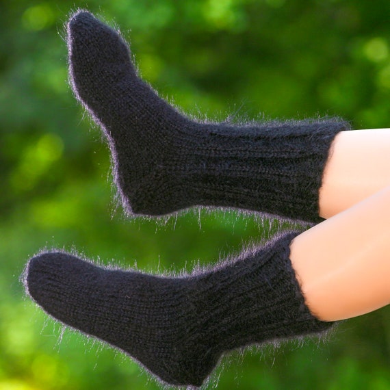 Supertanya Hand Knitted Mohair Socks -  Canada