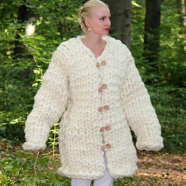 Hand Knit Coat - Etsy