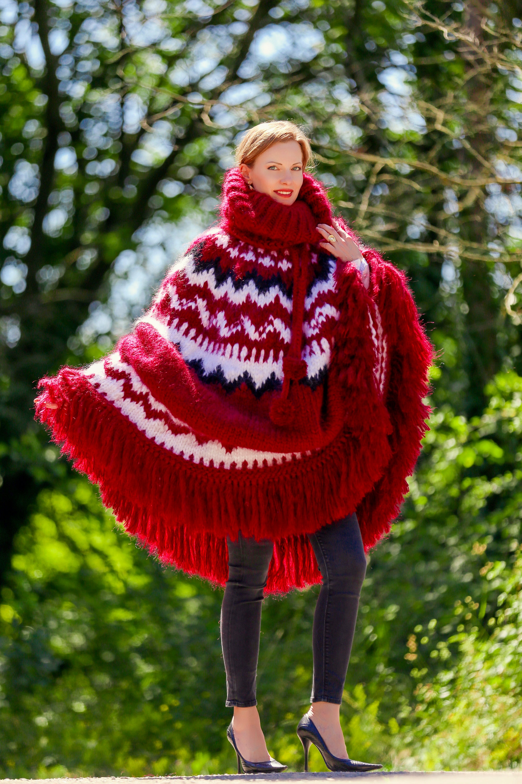 ⭐︎mmmmm⭐︎ デコルテアクセサリー　wool  poncho wool river poncho | DECOLLTE ACCESSORY