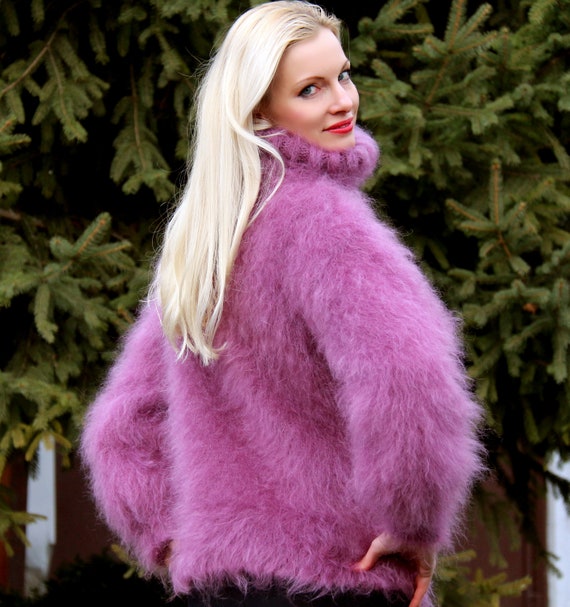 Pull En Polaire à Col Roulé Pour Filles - Joli Pull Thermique Pelucheux