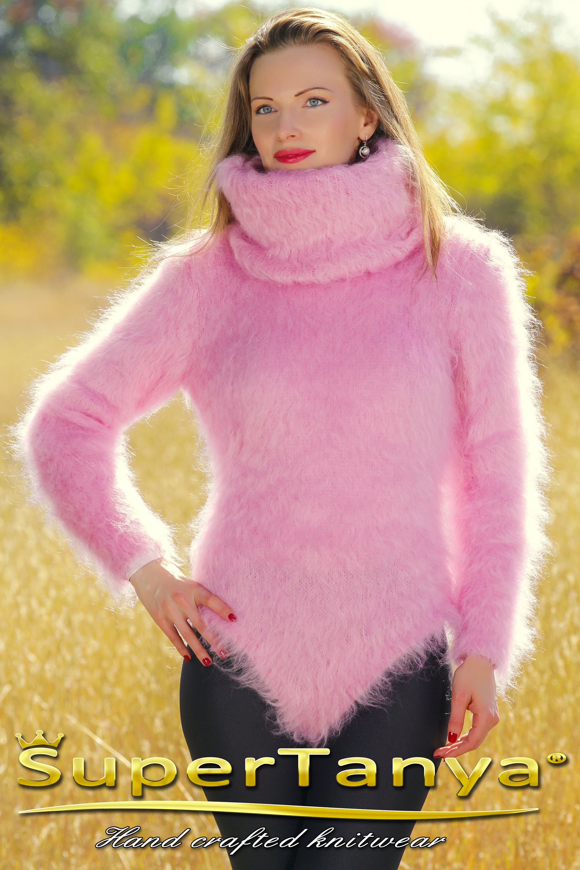 Fuzzy Mohair Bodysuit With Extra Long Turtleneck Size S and M SUPERTANYA -   Canada