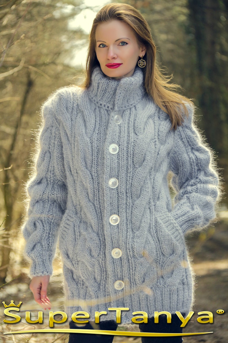 Pull tricoté à col Henley pour femme - Col en V - Décontracté