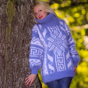 Unique Norwegian mohair sweater by SuperTanya MADE TO ORDER