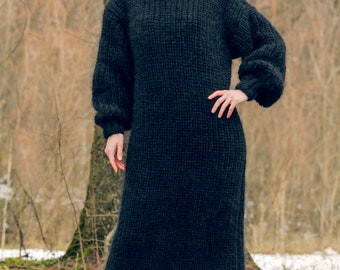 YOURS Plus Size Black Cable Knit Jumper Dress | Yours Clothing