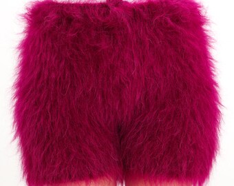 【COLOR iN ID】Fluffy lace fur shorts keyouchen Women Lolita Layered Lace Bloomers Shorts Ruffle