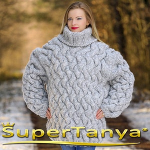 Gros pull gris Etsy France